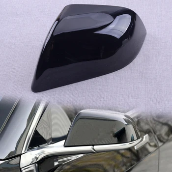 Тампон върху огледалото за обратно виждане от страна на лявата врата на колата, лъскаво черно, ABS, подходящ за Tesla Model 3 2017 2018 2019 2020 2021