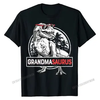 Тениска Grandmasaurus T rex Grandma Saurus Динозавър Grandmom Мъжки Популярни Класически Потници и Тениски и Памучни Тениски По Поръчка