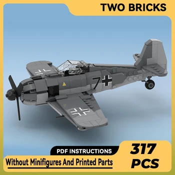 Технически Тухли Moc Модел Fw 190 A-8 Немски Изтребител-Бомбардировач Модулни Градивни елементи Подаръци Играчки За Децата си САМ 
