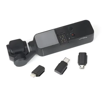 Универсален адаптер конектор за смартфон DJI Osmo Pocket, аксесоари за джобен кардана, порт Micro USB TYPE-C за iPhone и Android