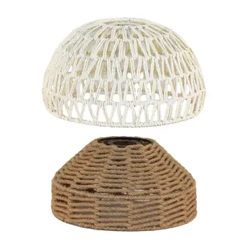 Хартия въженият лампа Окачен лампа в стил Бохо Класически Тъкани Лампа за дневна Спалня Фермерска къща на Кухненски Остров на открито