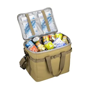 Чанта за пикник на открито Водоустойчива Чанта-органайзер за къмпинг, термоохладитель, Обяд-бокс, Преносим чанта за съхранение на продукти с голям капацитет