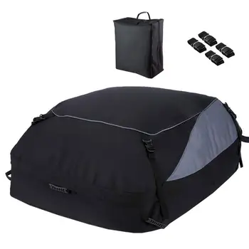 Чанта за покрива на автомобила от плат Оксфорд 600D, сгъваема чанта багажник за самостоятелно шофиране, туристическа екипировка, водоустойчив пылезащитная чанта за багаж на покрива на автомобила