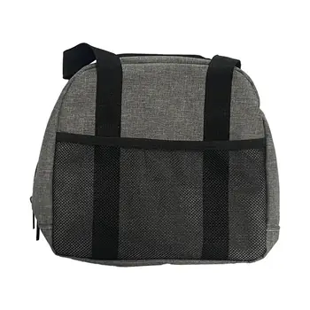 Чанта с една топка за боулинг, компактна чанта с дръжка с външния мрежесто джоб, чанта за боулинг, държач за топки за боулинг за жени и мъже